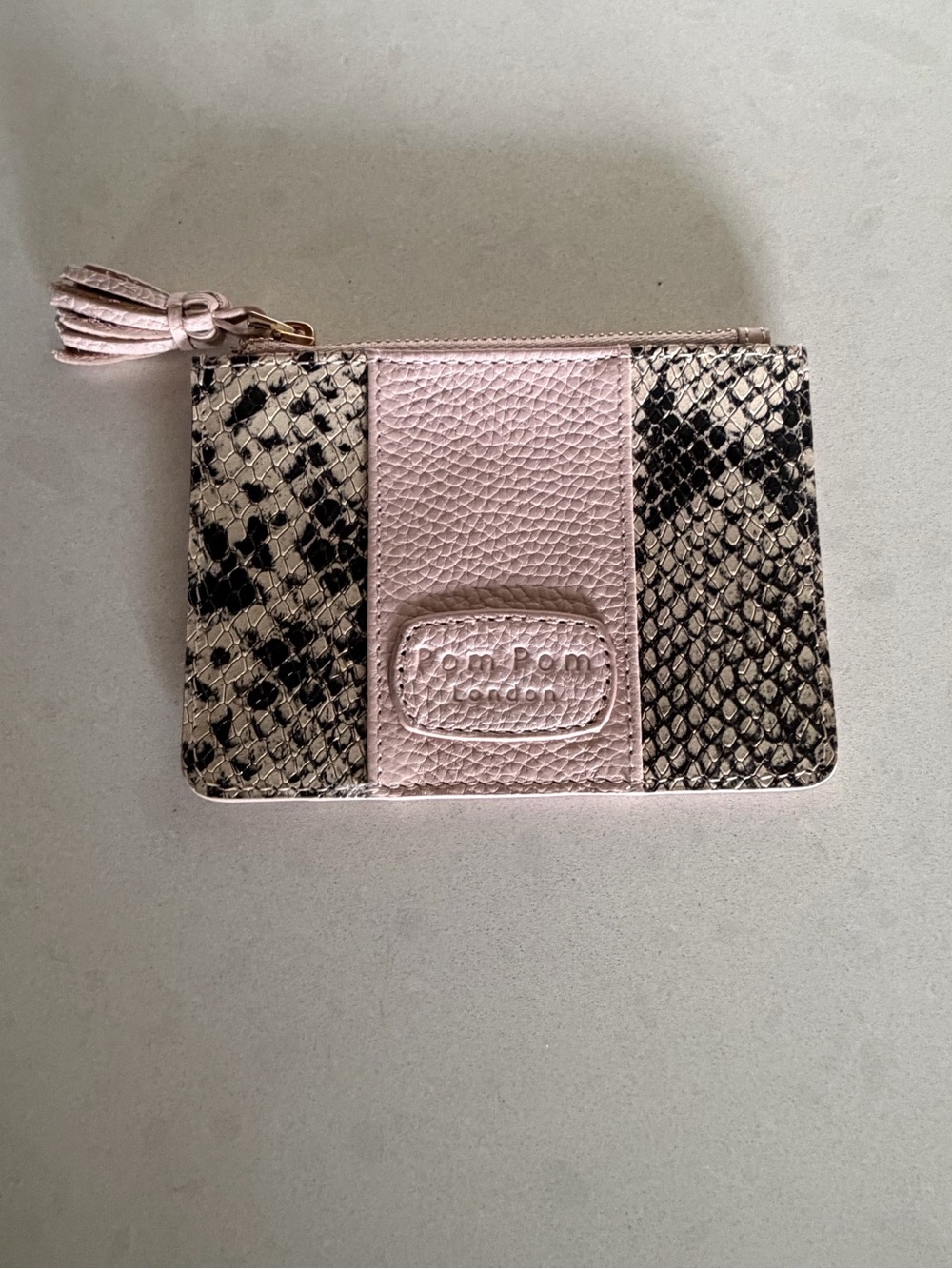 Pom Pom London card and coin holder